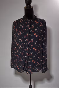 Skjorte med Blomsterprint Str. XL