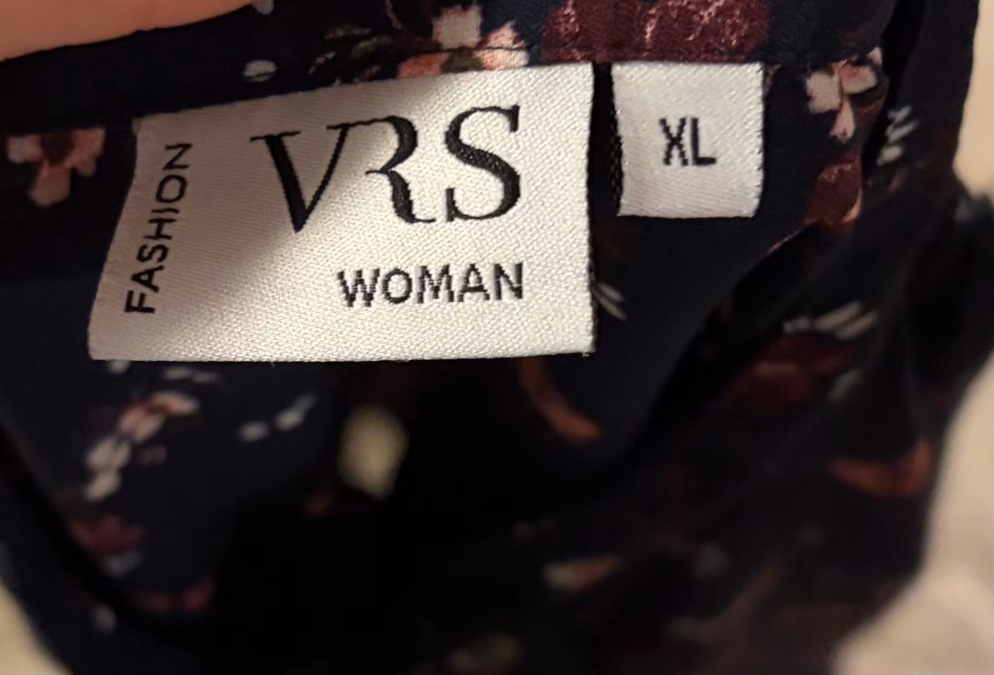 Skjorte med Blomsterprint Str. XL