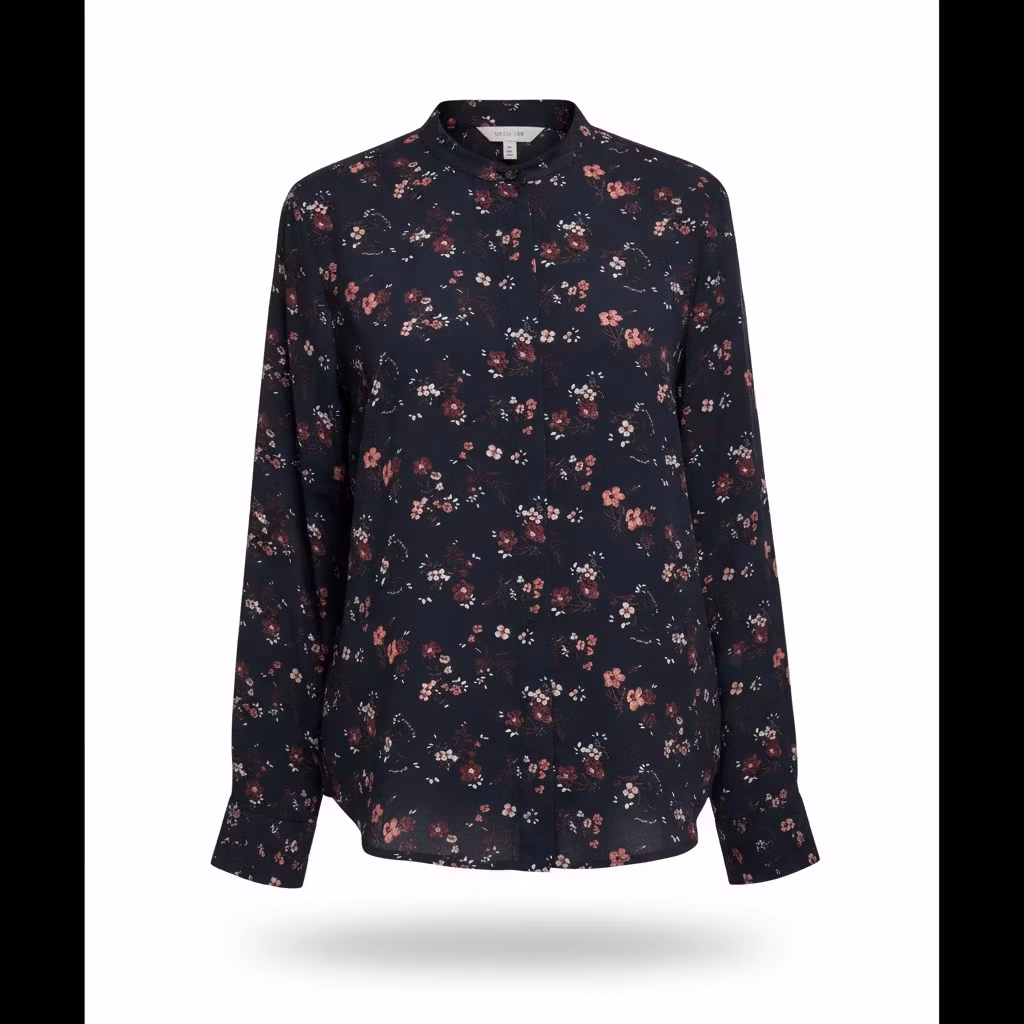 Skjorte med Blomsterprint Str. XL