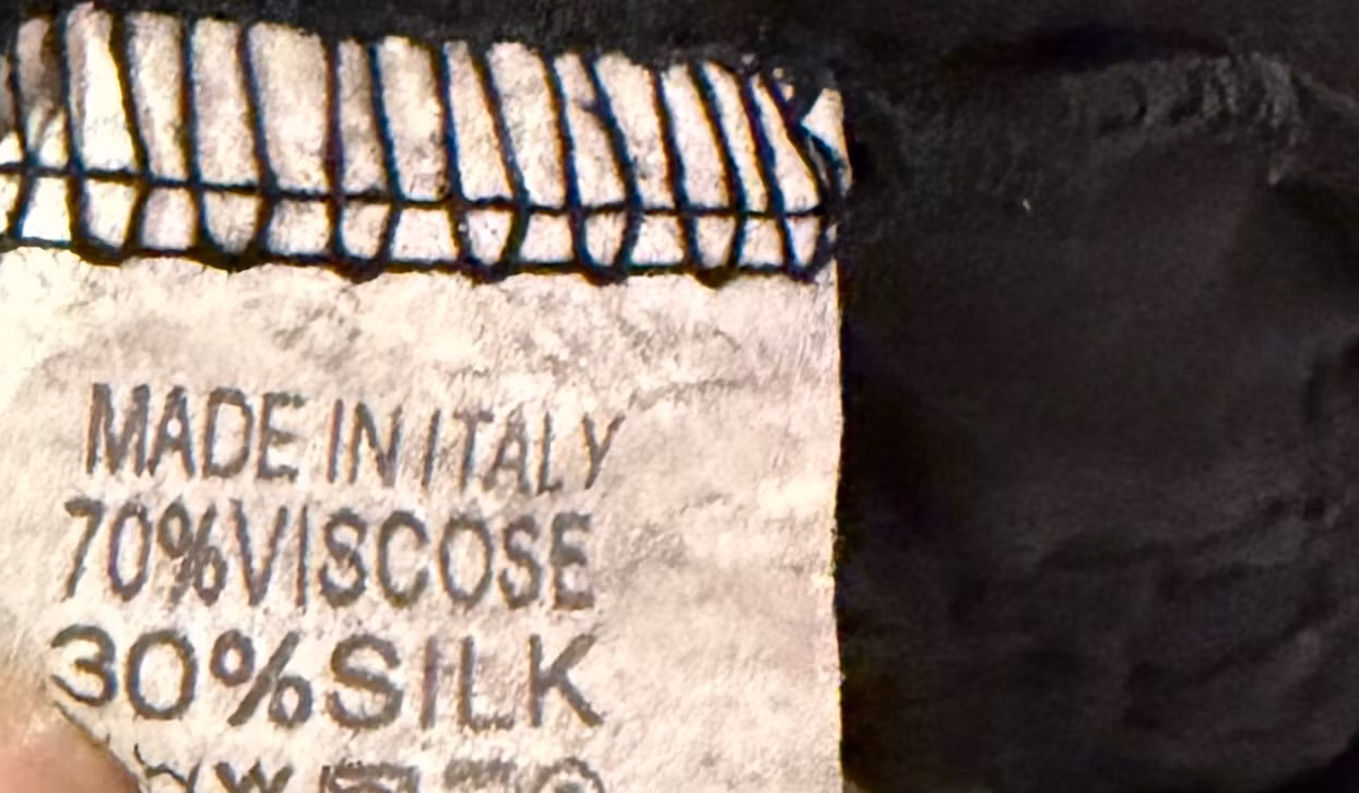 Silke/viskose bluse fra Fransa - str. XL