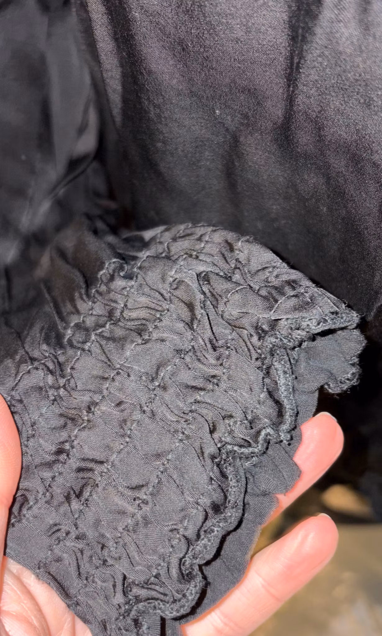 Silke/viskose bluse fra Fransa - str. XL