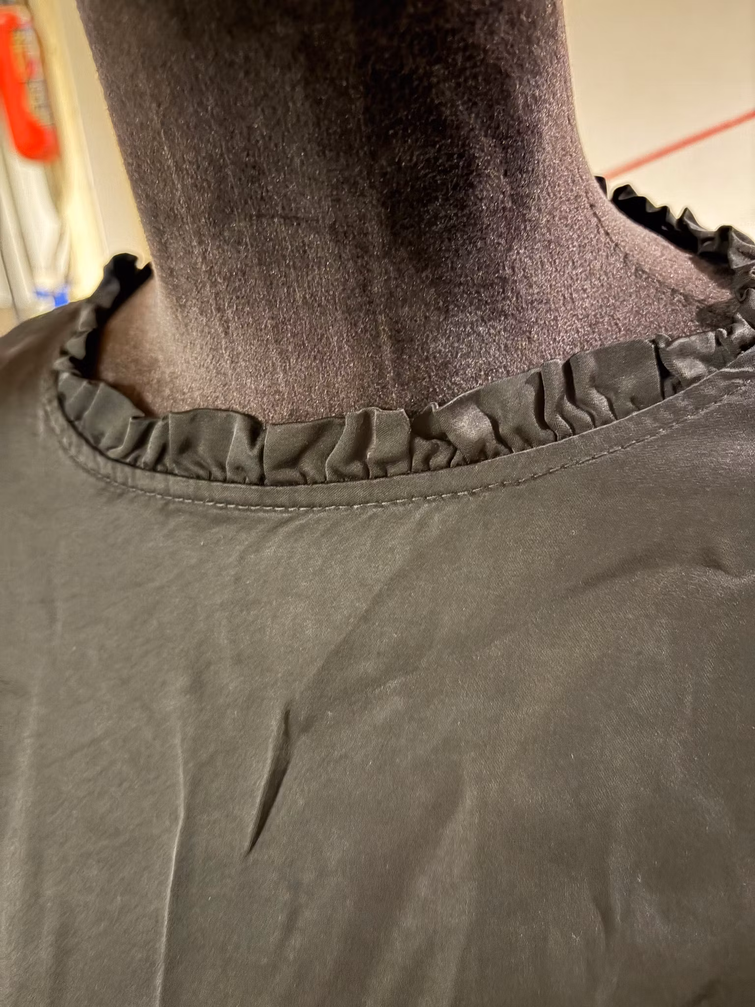 Silke/viskose bluse fra Fransa - str. XL