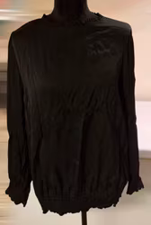 Silke/viskose bluse fra Fransa - str. XL