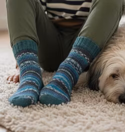 Håndstrikkede Uldsokker str. 31/32