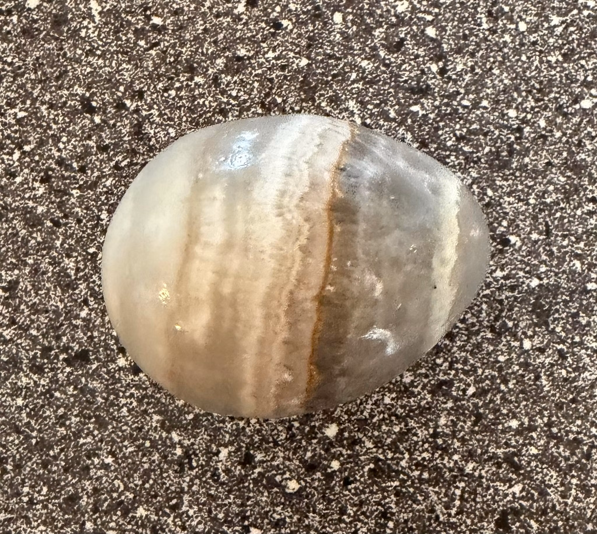 Smukke vintage stenæg / krystalæg i onyx og agat