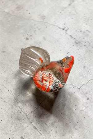 Vintage Glasfugl – Millefiori Teknik (Murano-stil)
