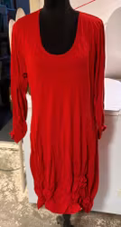 Mira Mia "Bubble" Ballontunika – Klar Rød str. 50-52 (XXL)