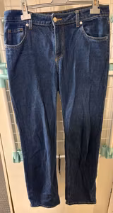 H&M Straight Leg Jeans – Mørkeblå – Str. 38