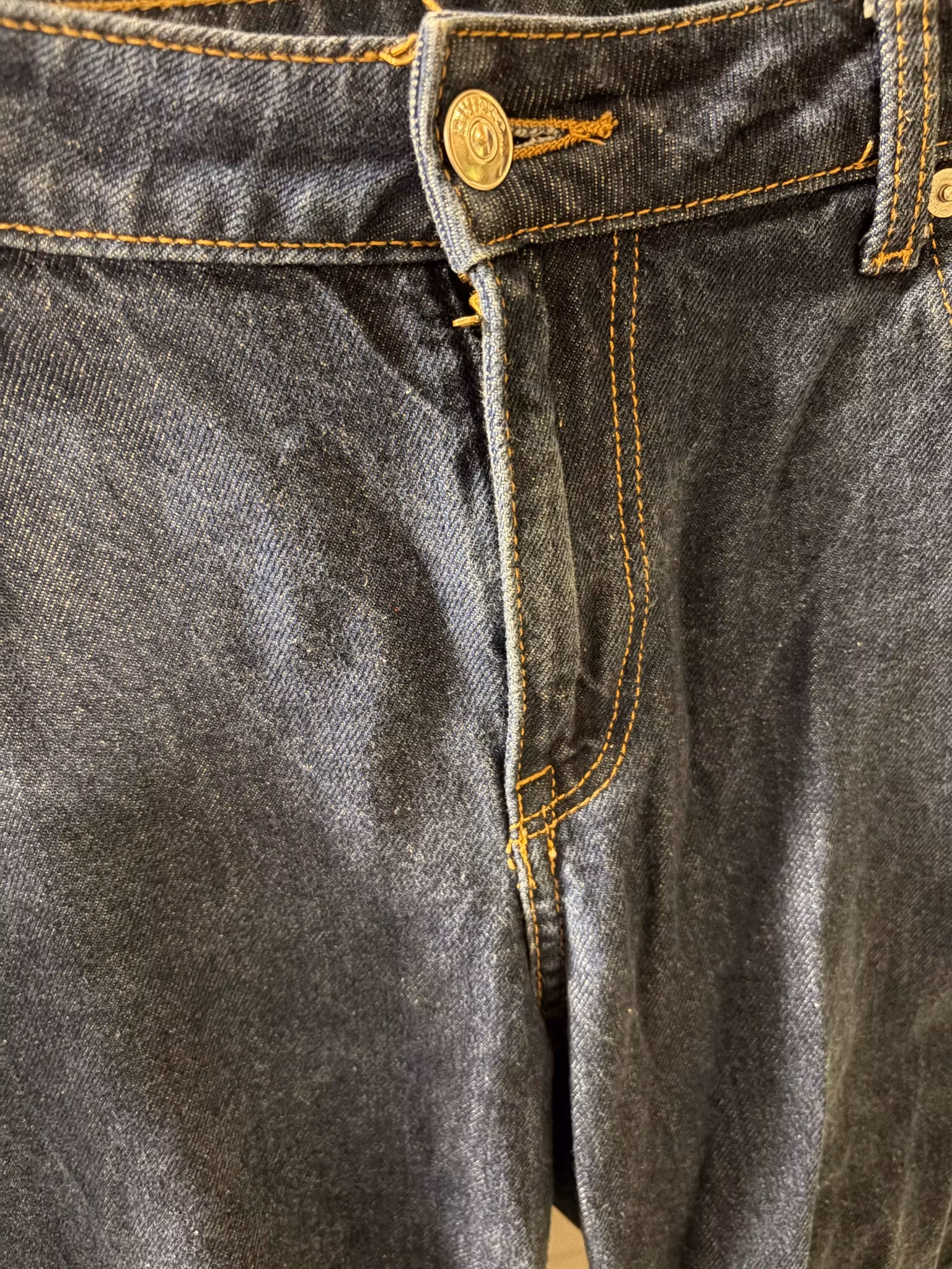 H&M Straight Leg Jeans – Mørkeblå – Str. 38