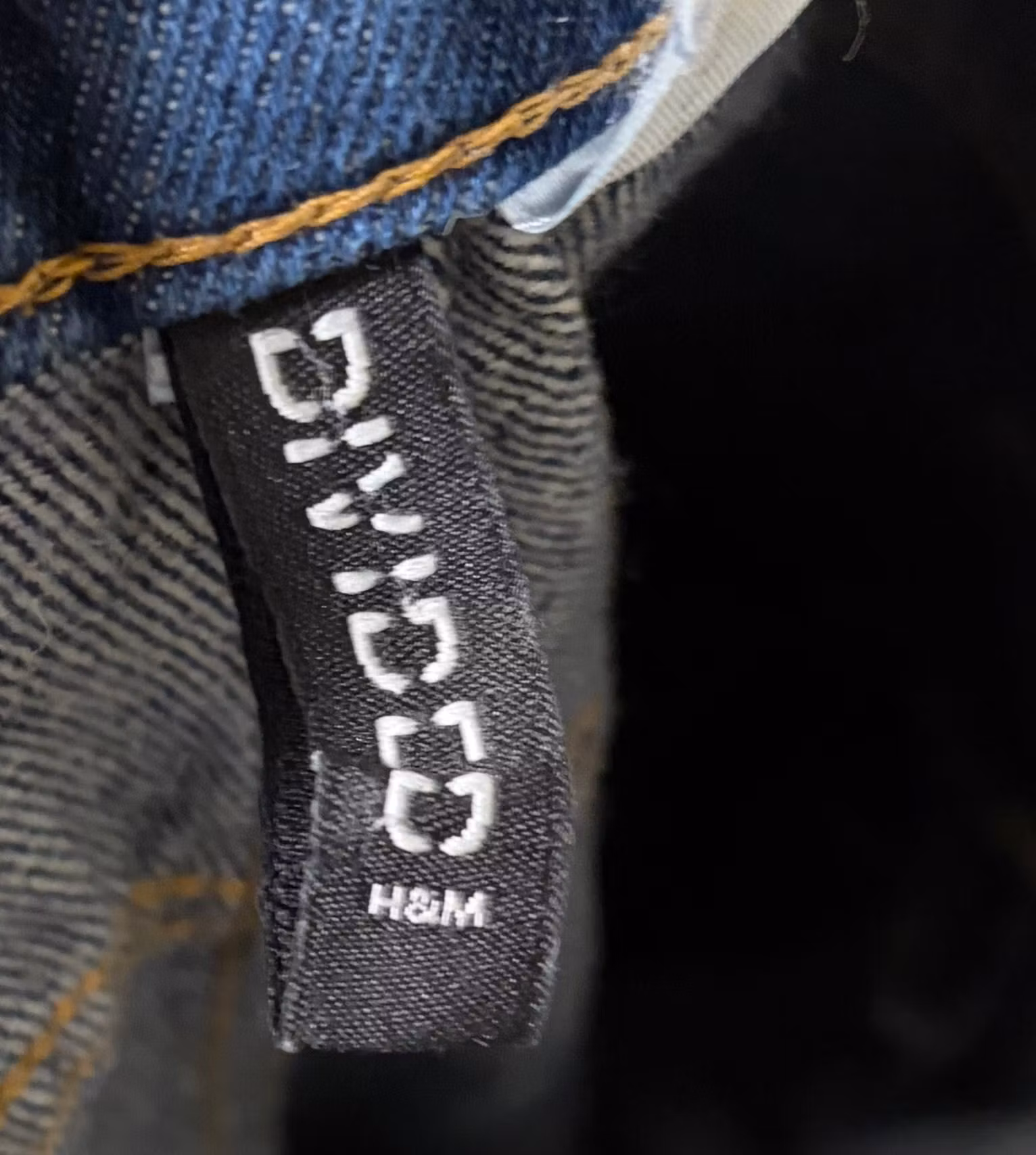 H&M Straight Leg Jeans – Mørkeblå – Str. 38