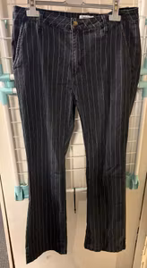 MAPP Jeans sorte nålestribede bukser – str. L