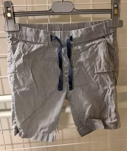 H&M Stribede Bomuldsshorts – Str. 104