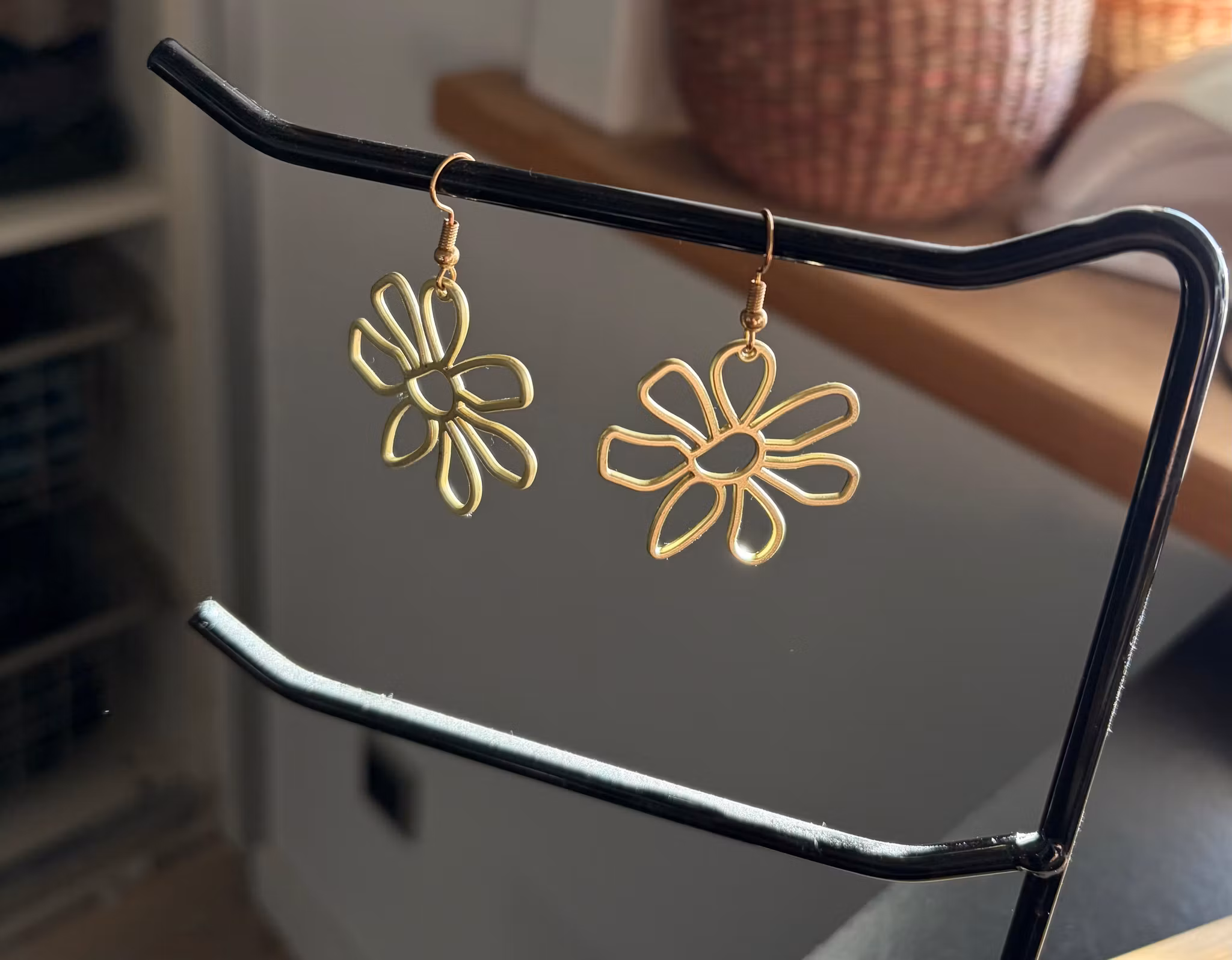 Guldblomst øreringe