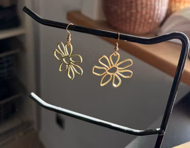 Guldblomst øreringe