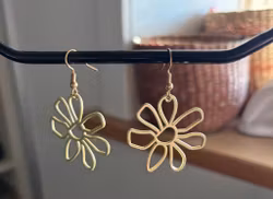 Guldblomst øreringe