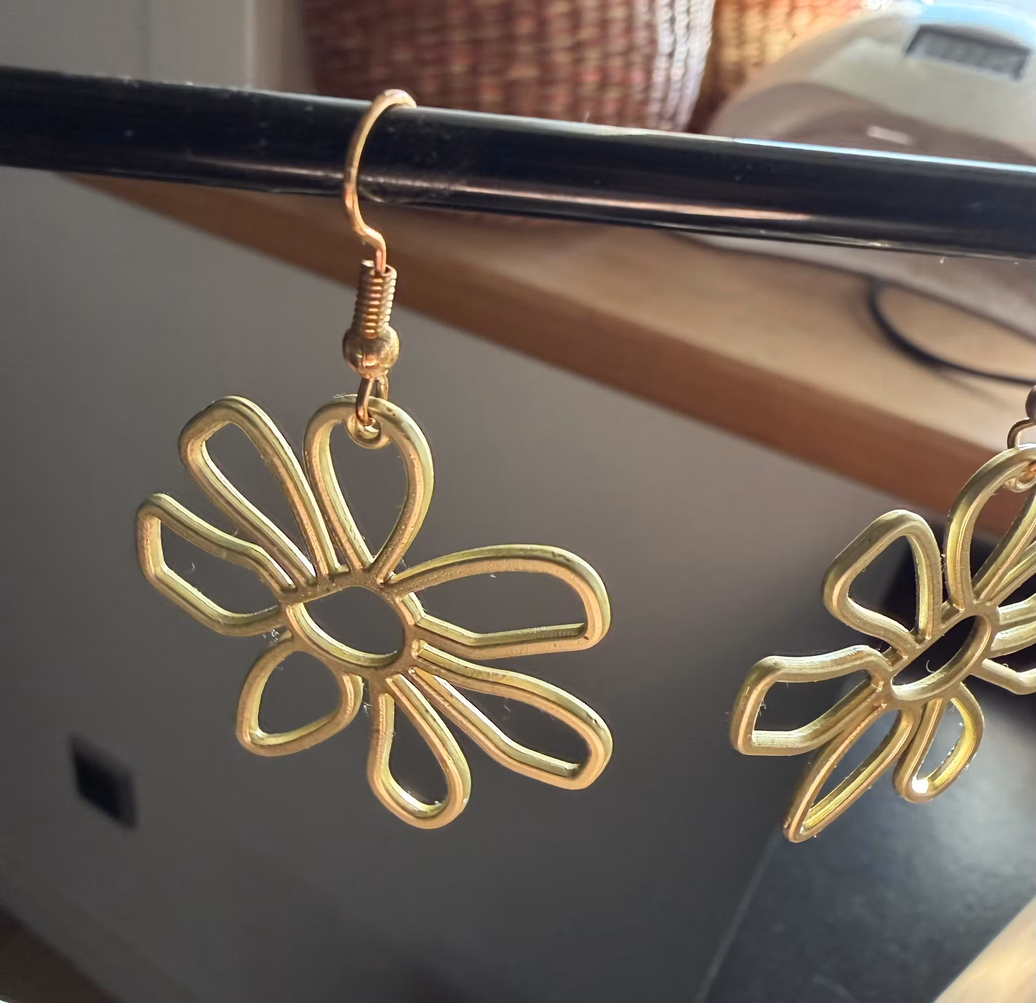 Guldblomst øreringe