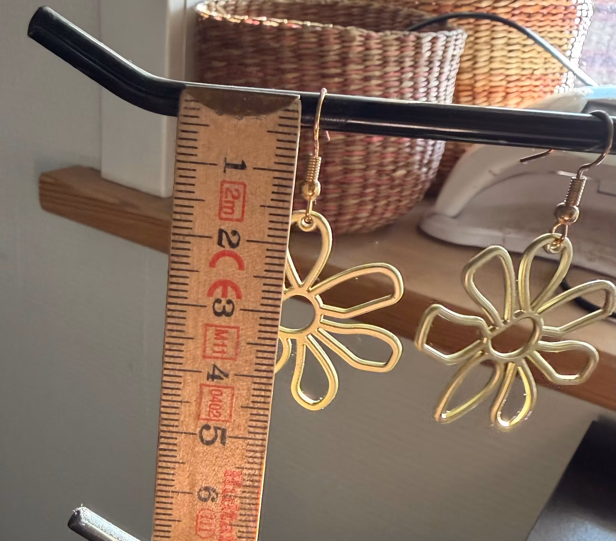 Guldblomst øreringe