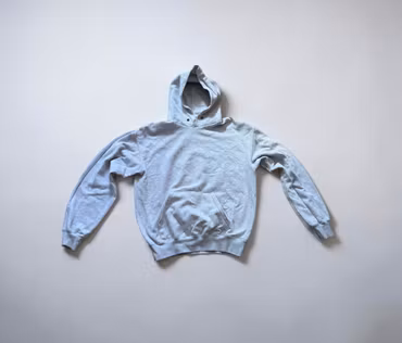 grå Fruit of the Loom hoodie Str m