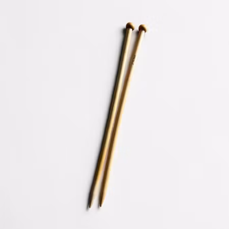 Bambus strikkepinde – 10 mm, ca. 35 cm