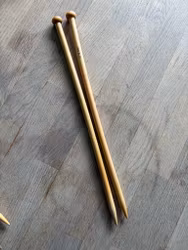 Bambus Strikkepinde – Str. 10 mm (35 cm)