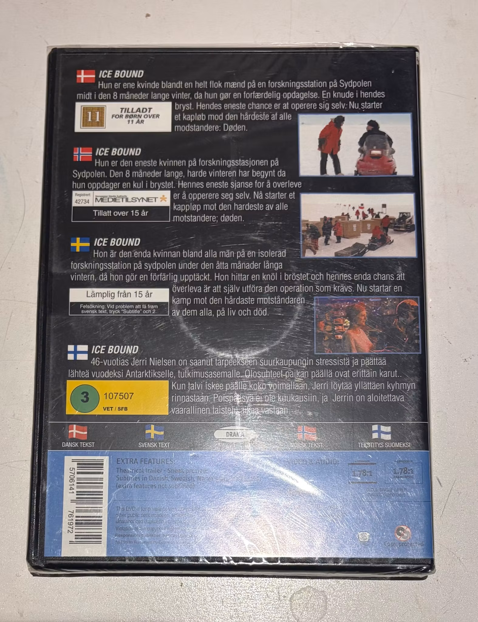 Ice Bound (DVD) –Susan Sarandon – Med danske undertekster