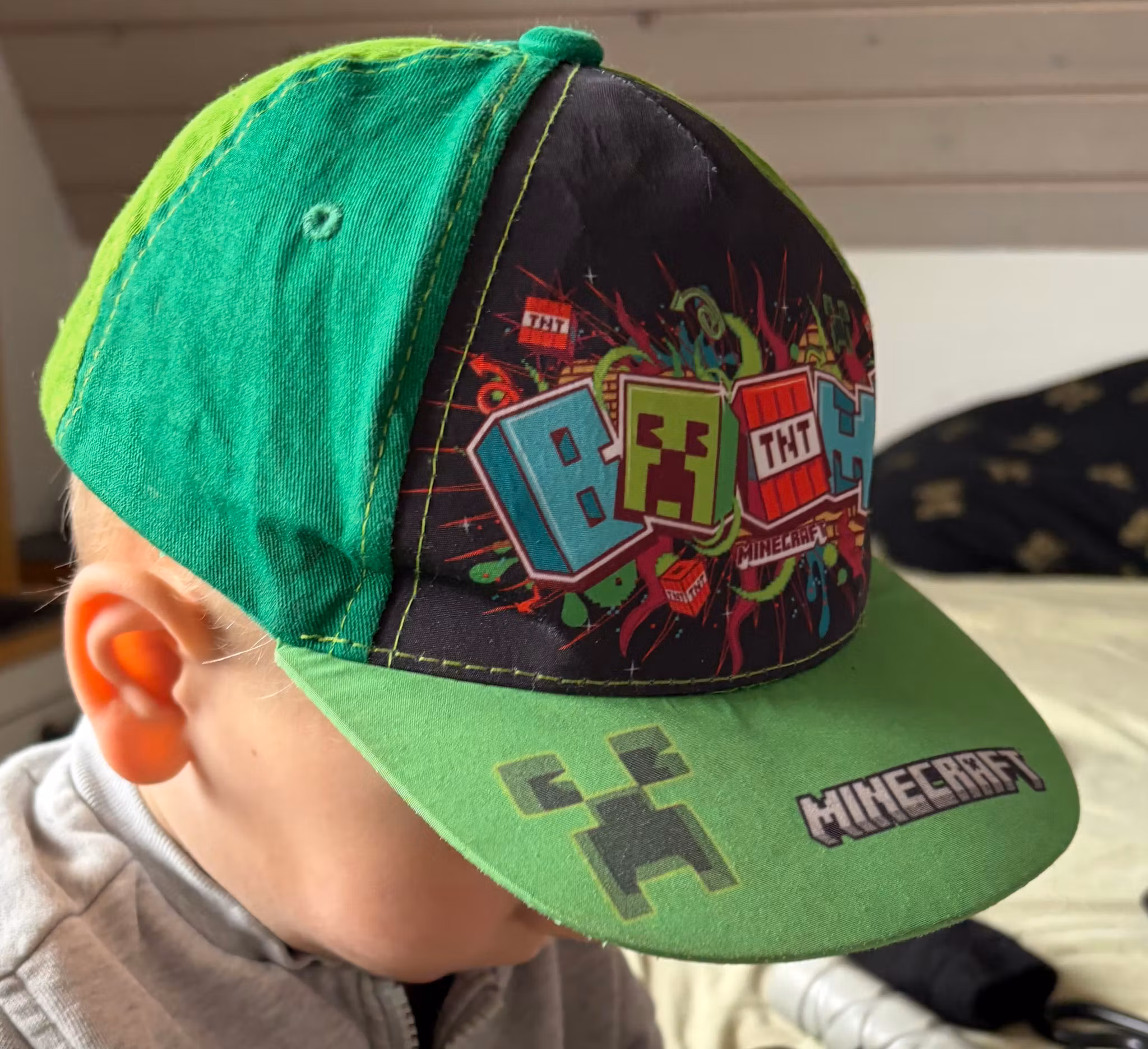 Minecraft kasket til børn – str. 52 cm