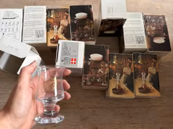12 Holmegaard Skibsglas – 11 portvinsglas og 1 snapseglas