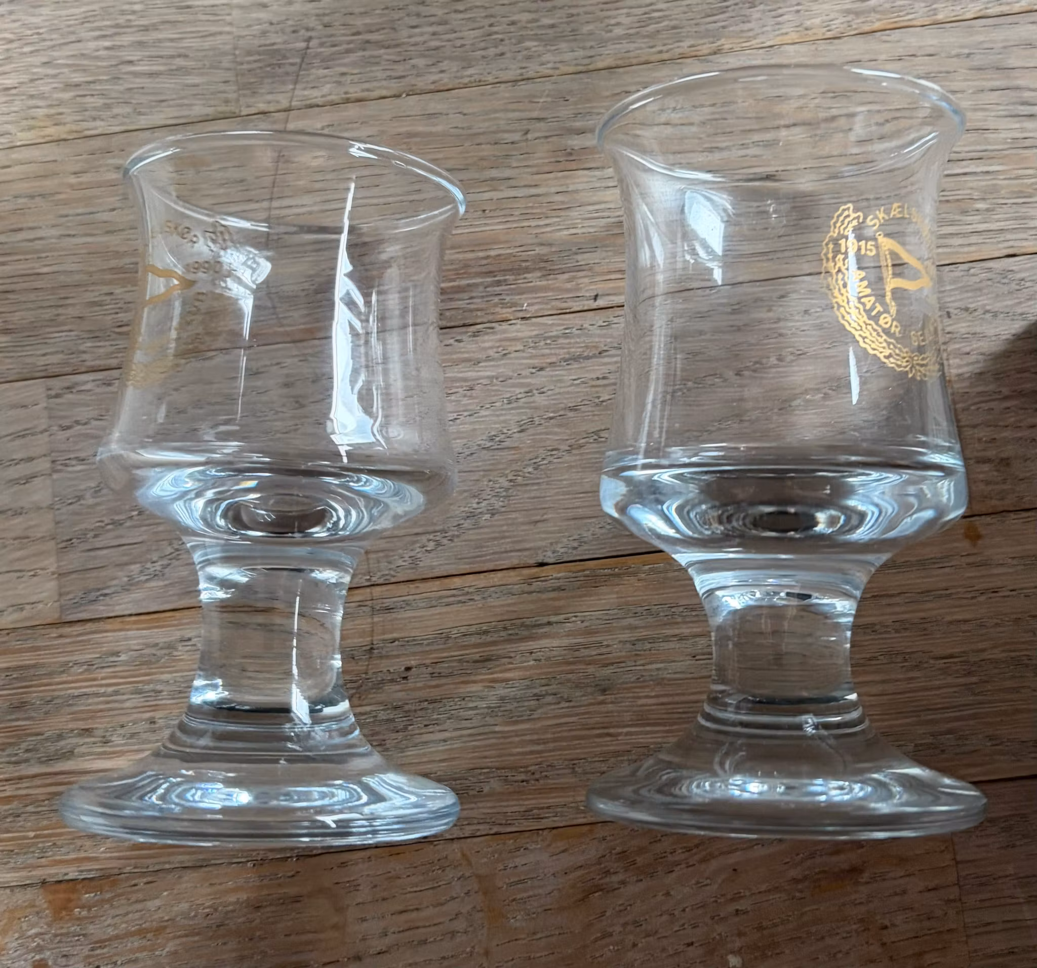 12 Holmegaard Skibsglas – 11 portvinsglas og 1 snapseglas