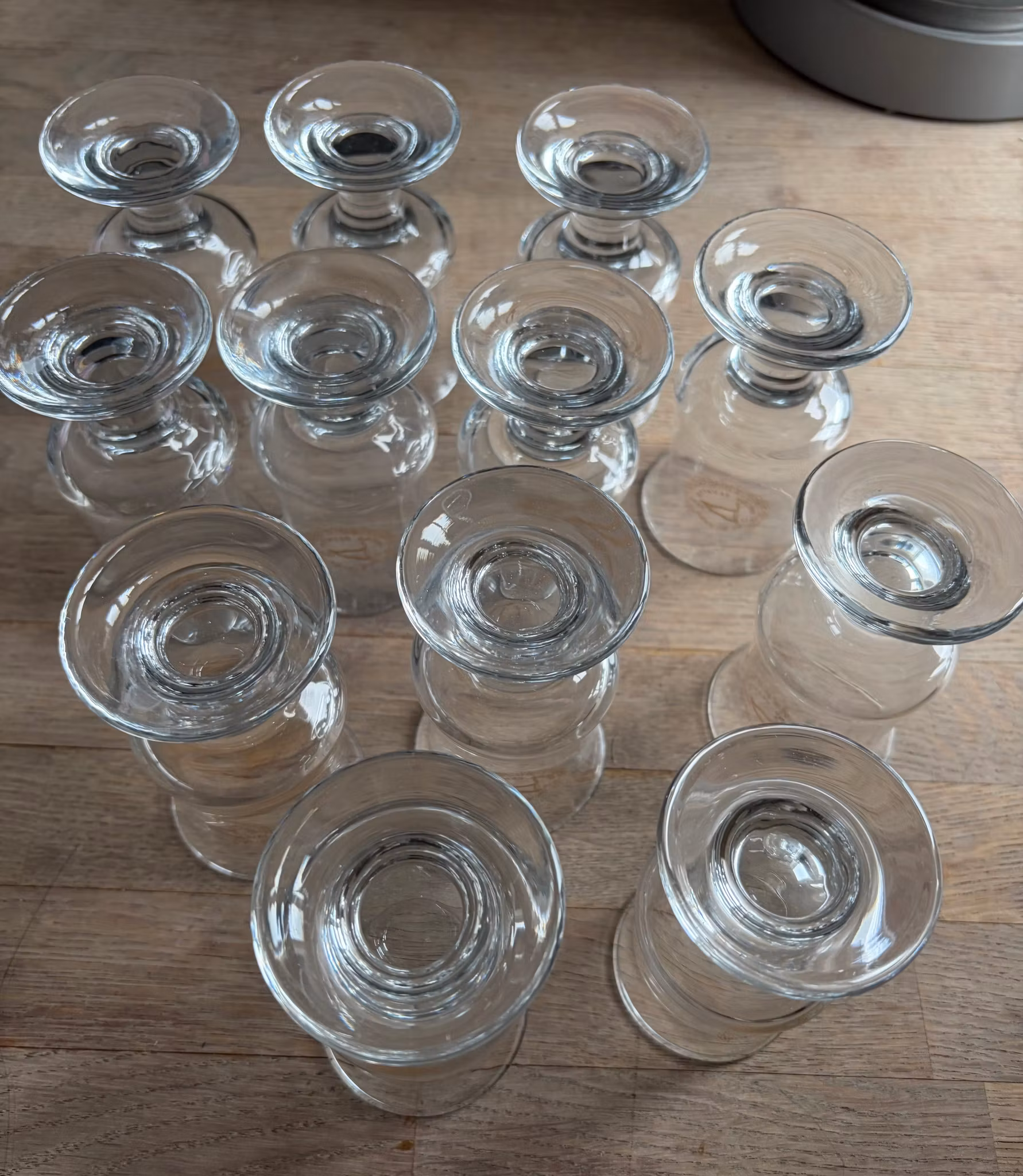 12 Holmegaard Skibsglas – 11 portvinsglas og 1 snapseglas