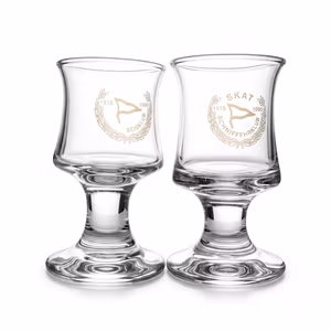 12 Holmegaard Skibsglas – 11 portvinsglas og 1 snapseglas