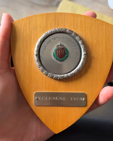 Militær mindeplakette – Rogaland HV 08, Egersund 1974