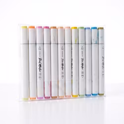 Dual- og Twin markers i pastel- og mangafarver – 12 stk.