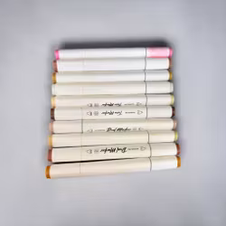 10 alkoholbaserede dual og twin  markers – portræt- og hudtoner