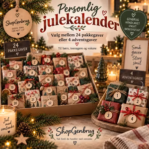 Personlig julekalender – 24 pakkegaver eller 4 adventsgaver 🎄