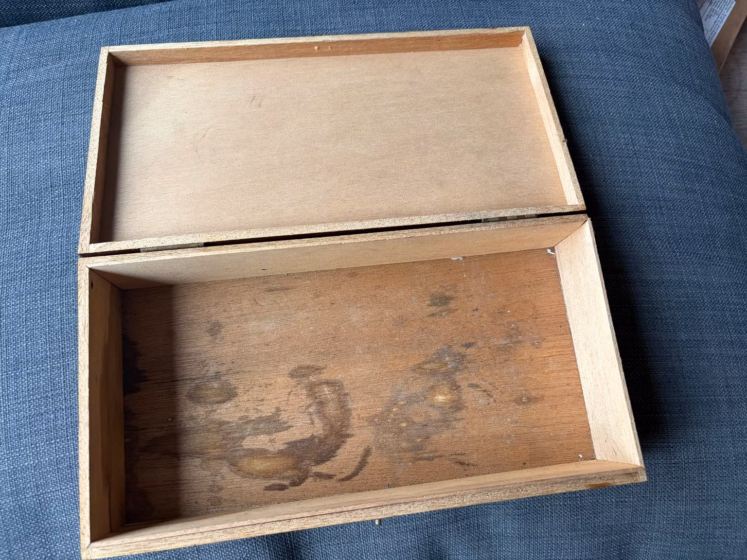 Caminante Corona Cerut cigaræske i træ – ca. 27 cm