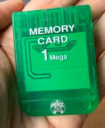MX Play PS1-memorycard 1 Mega – grøn