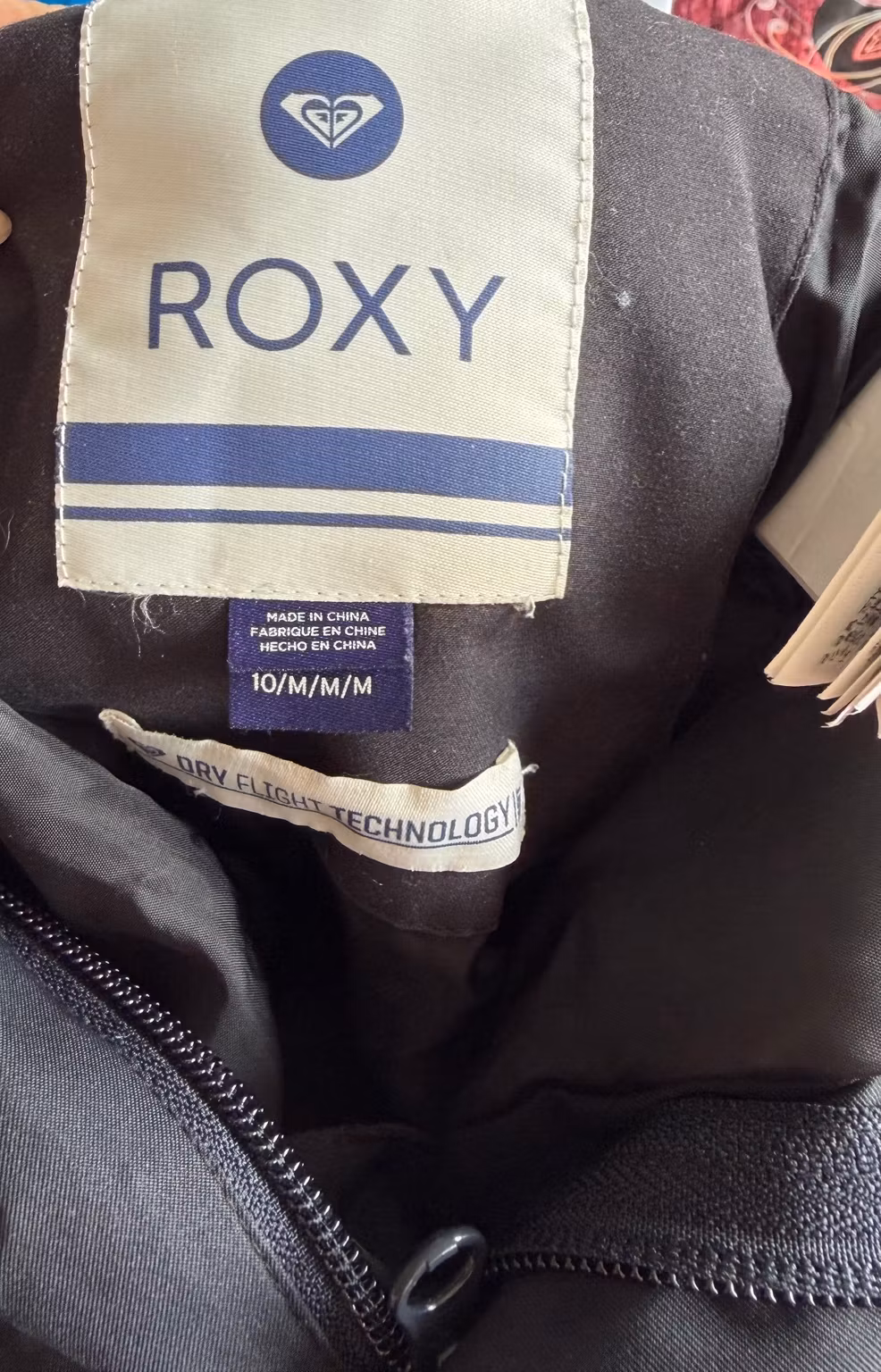 Roxy mærke med størrelse 10/M
