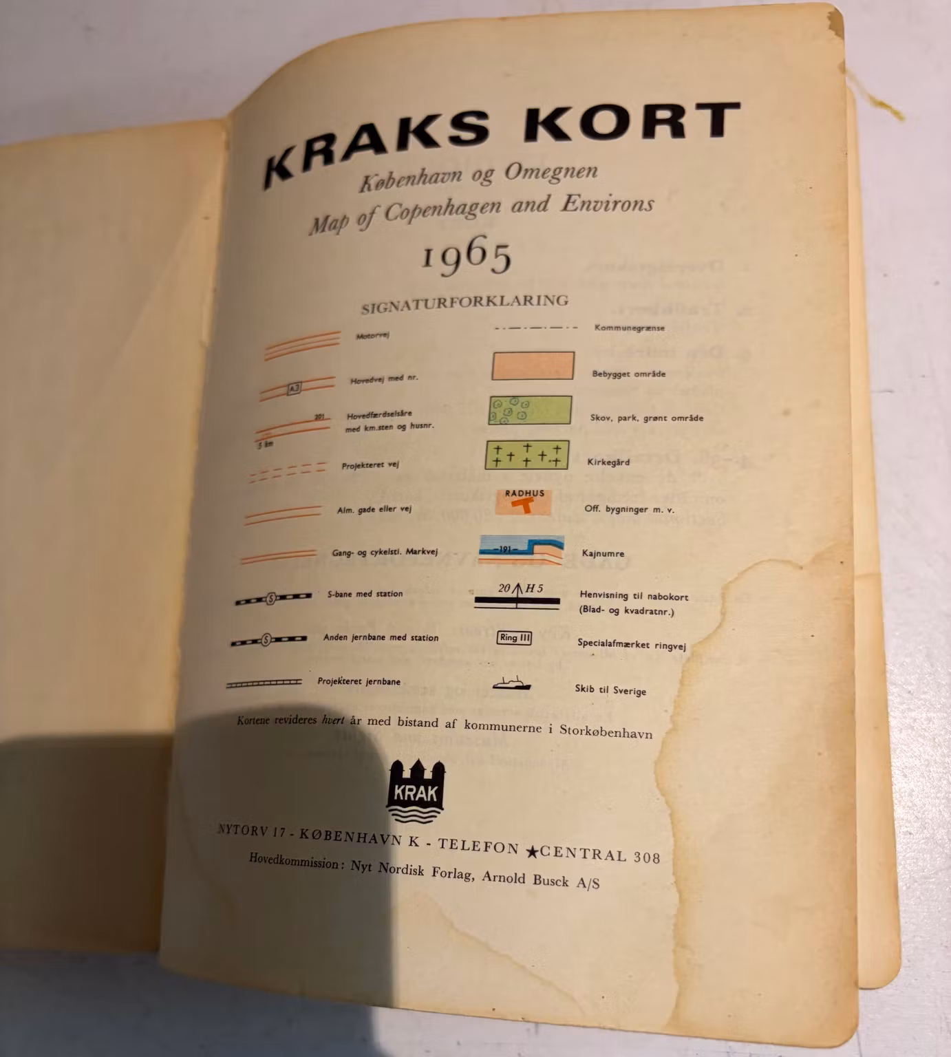 Kraks Kort over København og Omegn 1965 – billede 2
