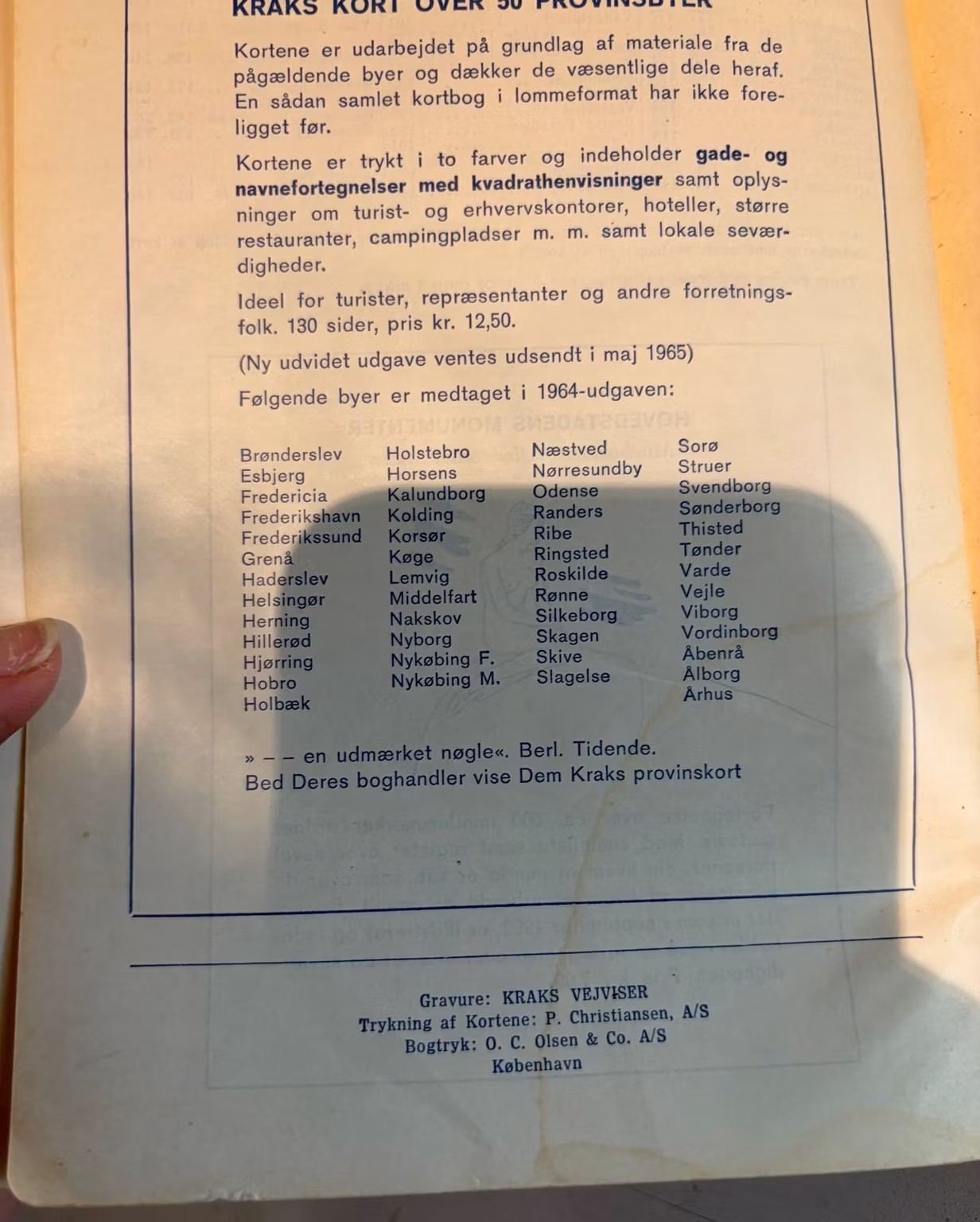 Kraks Kort over København og Omegn 1965 – billede 6