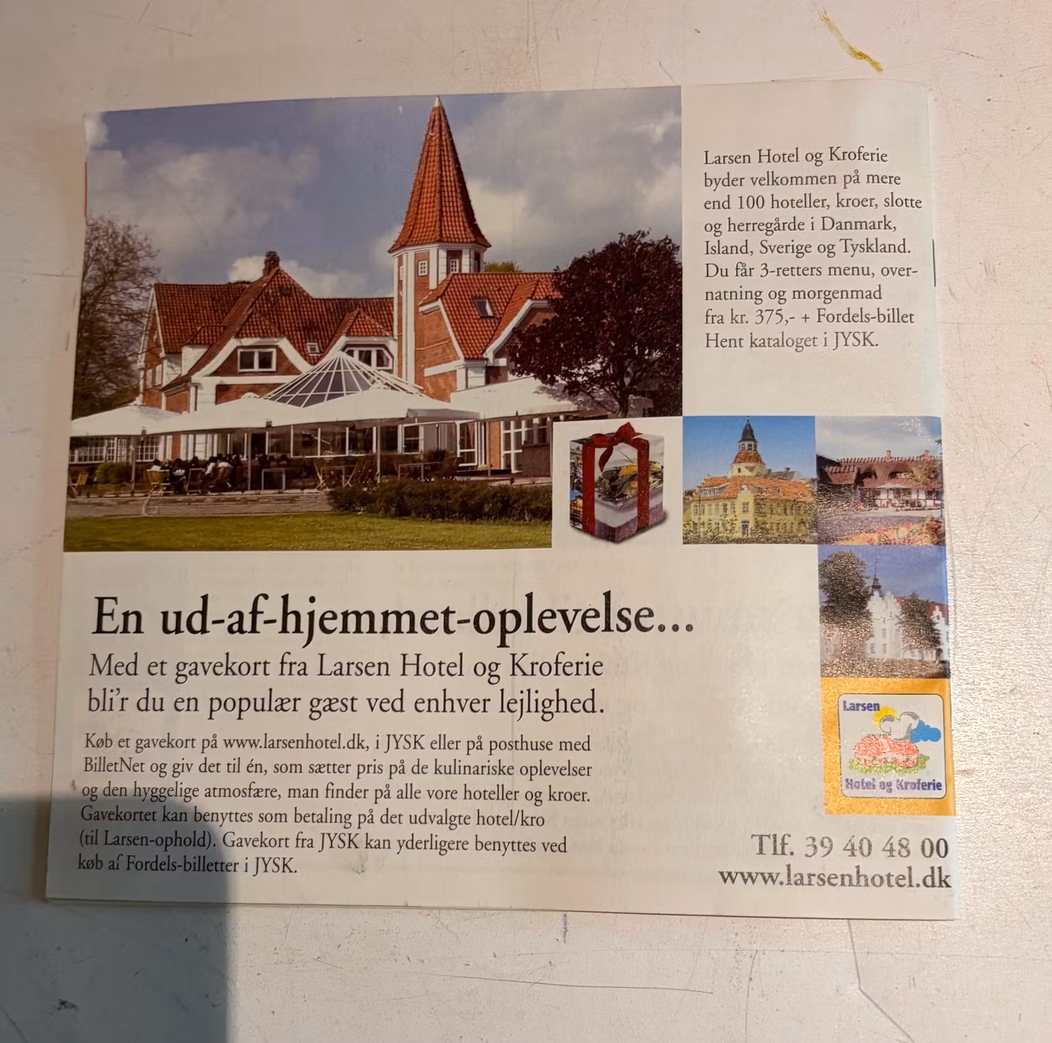 Kraks store Danmarkskort med turistattraktioner – billede 3