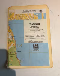 Krak trafikkort København og omegn – september 1981
