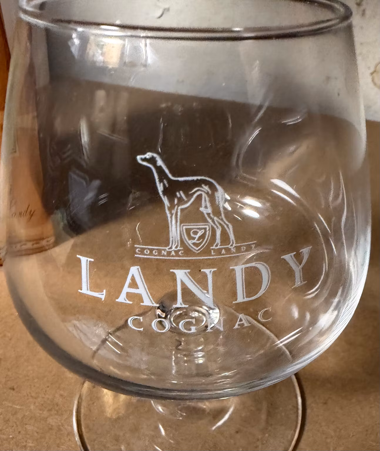Landy cognacglas med original æske – ca. 13 cm
