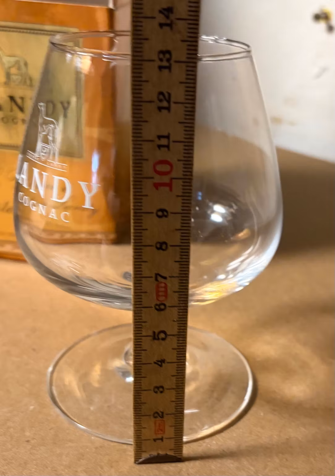 Landy cognacglas med original æske – ca. 13 cm