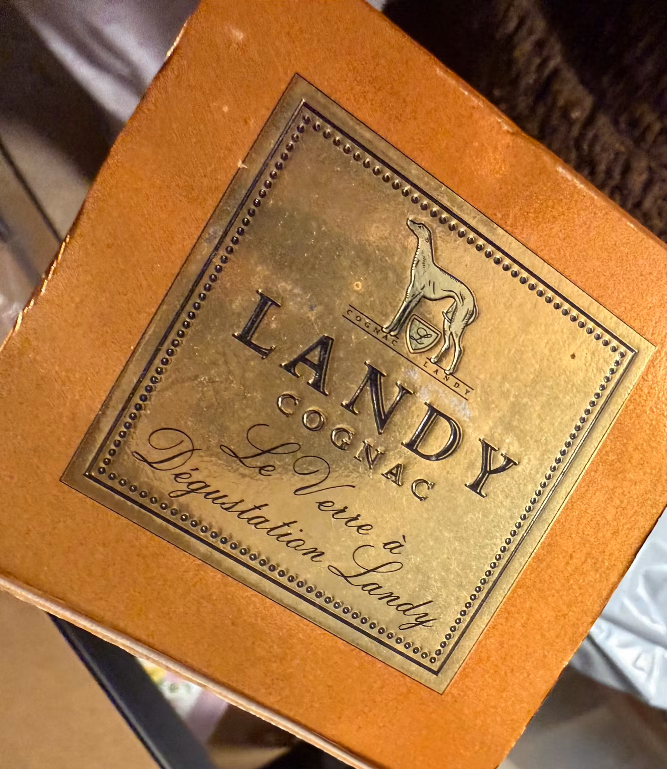 Landy cognacglas med original æske – ca. 13 cm