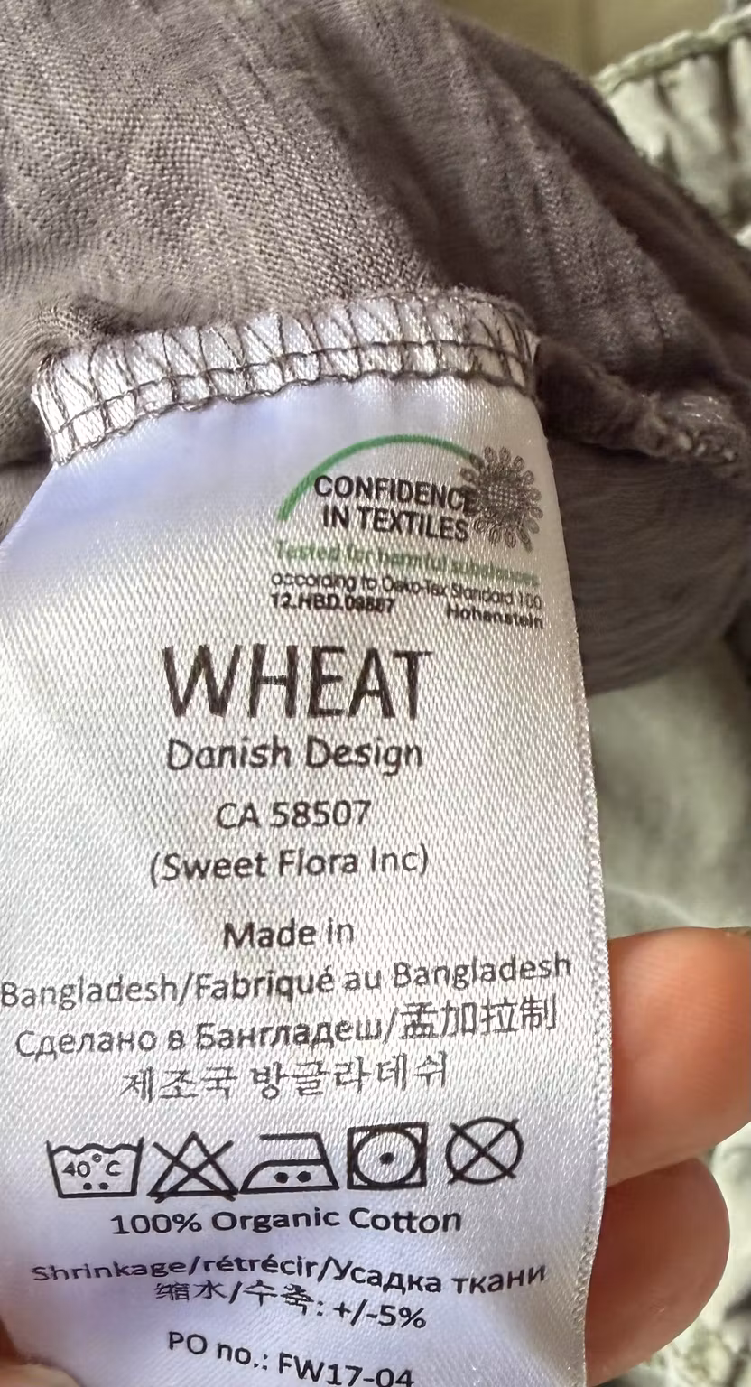 Wheat mørkegrå bluse med motorcykelprint – str. 110