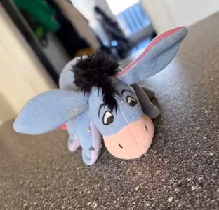 Æsel-bamse fra Disney/McDonald’s – blå og lilla