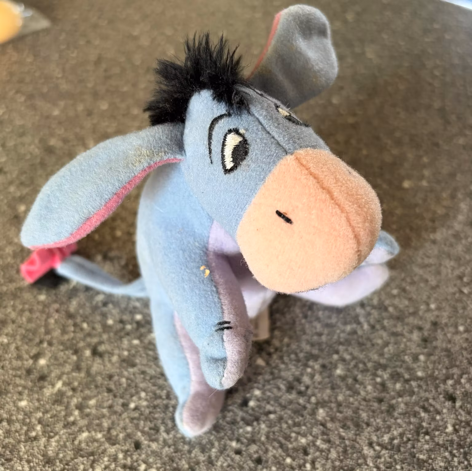 Æsel-bamse fra Disney/McDonald’s – blå og lilla