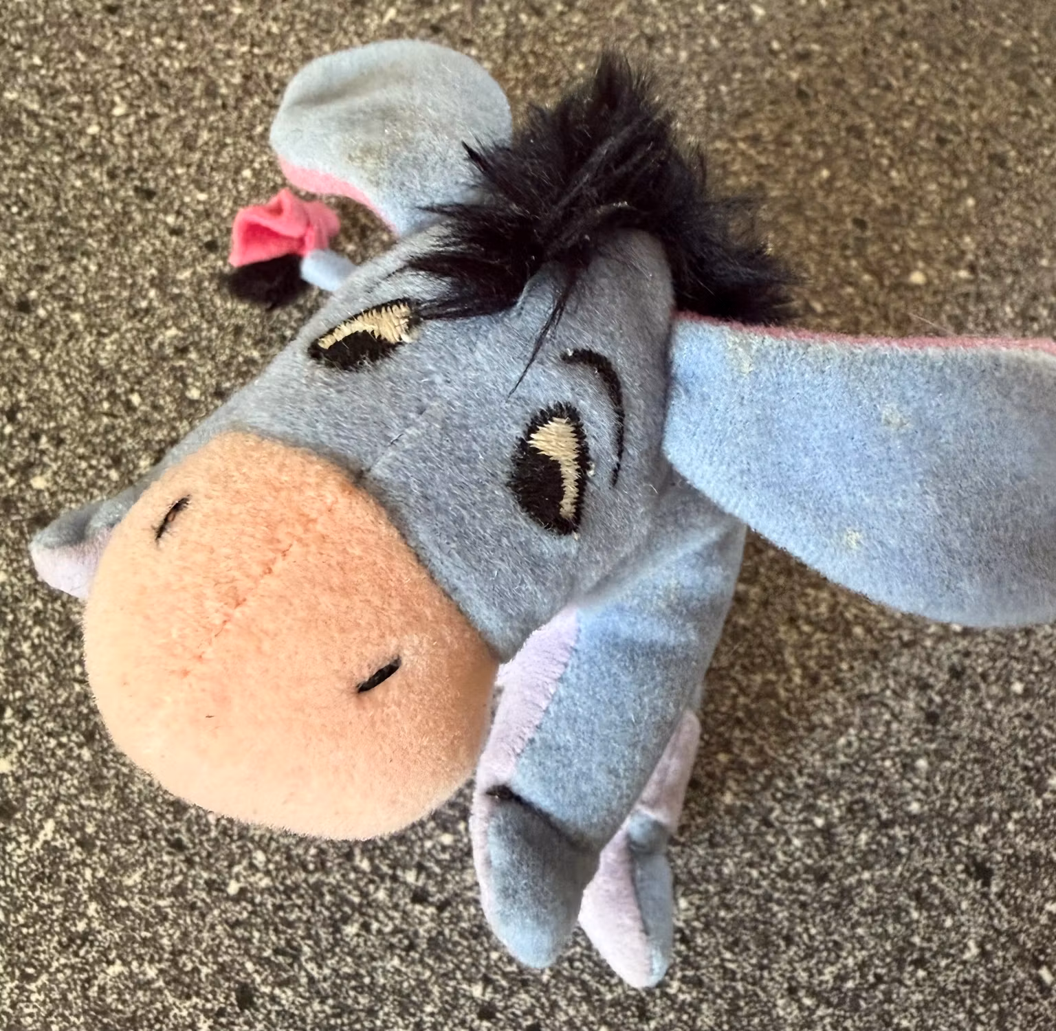 Æsel-bamse fra Disney/McDonald’s – blå og lilla