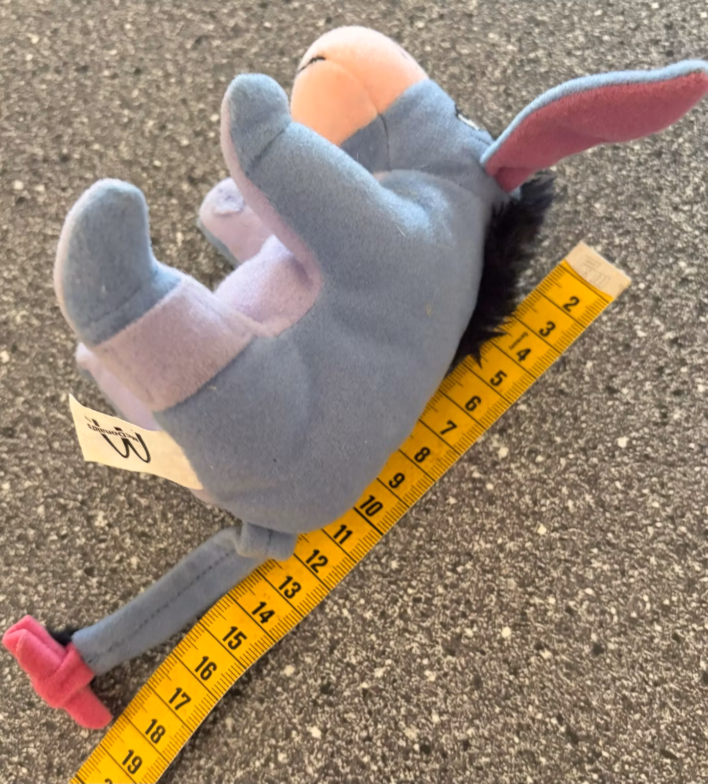 Æsel-bamse fra Disney/McDonald’s – blå og lilla