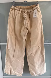 Bukser fra MUSERA i beige med brede ben – str. L